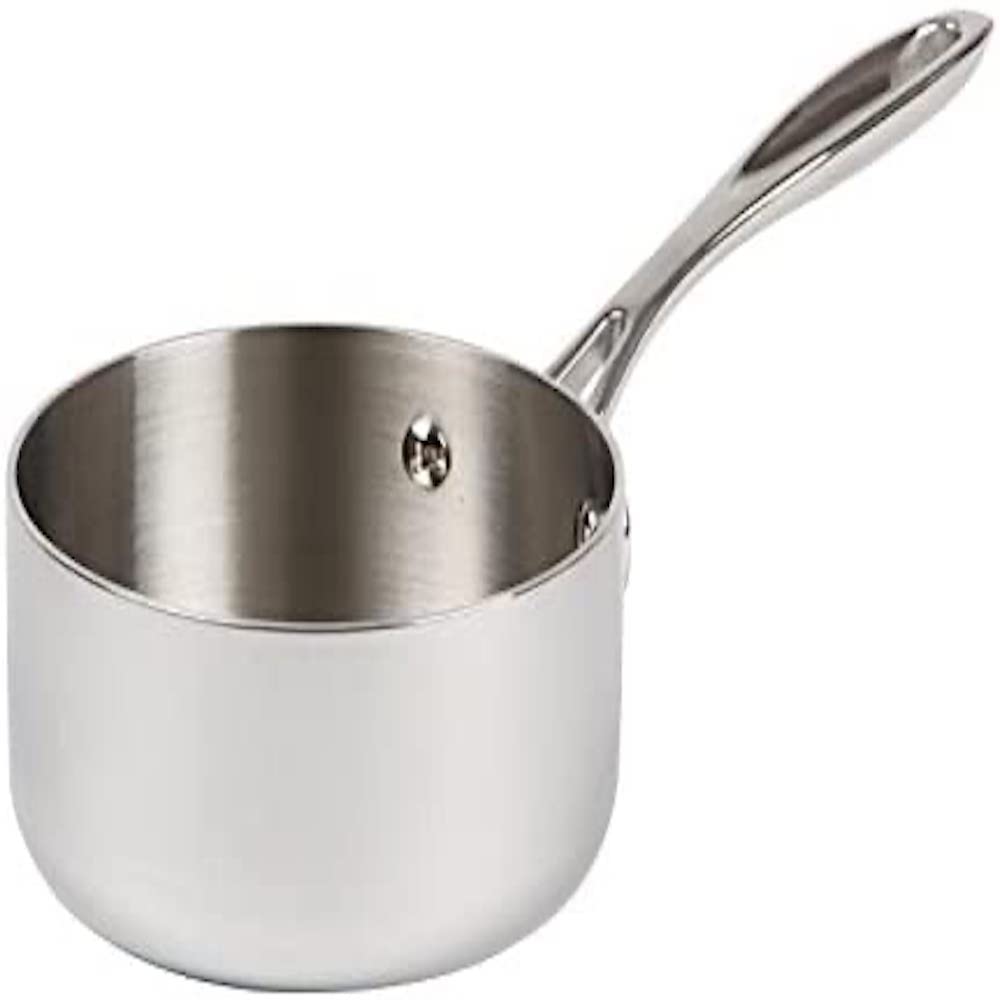 Vogue Tri Wall Saucepan 1.5 Litre, Size: 160(Dia) mm, Stainless Steel & Aluminium - Induction Hob, Gas, Electric & Solid Top Compatible - Lid Sold Separately (Y423), Y245