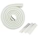 Monkeybrother 2m Baby Child Infant Kids Safety Safe Table Desk Edge Cushion Guards Cover Protector w/ Tape White