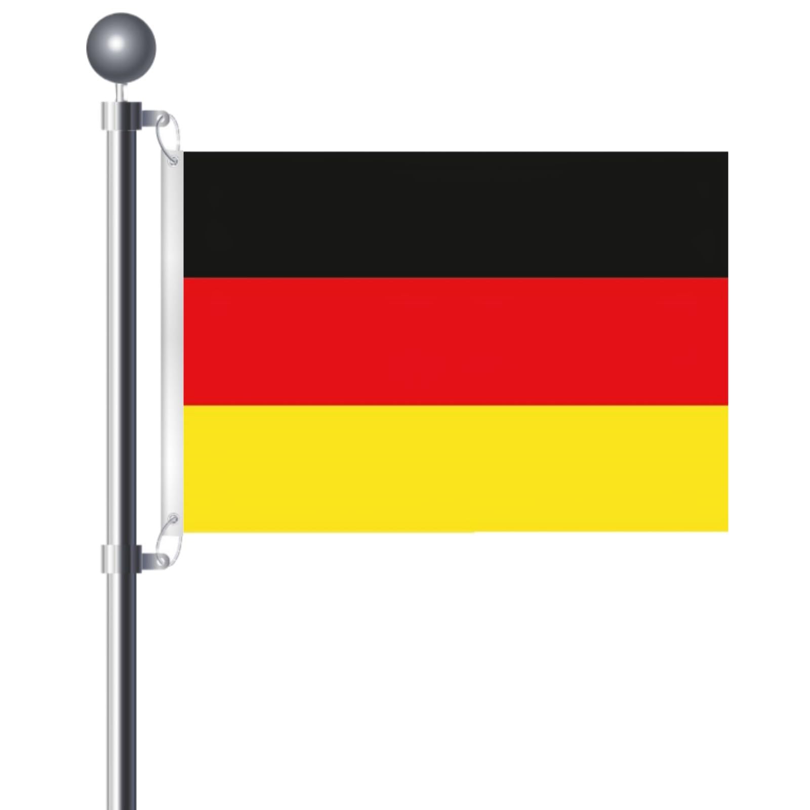 Germany Flag 3x5 Ft Large Flag of German with 2 Brass Grommets Germany National Flags Party Festival Procession Celebration Sport Activities Garden Home Remembrance Day Decoration 90 X 150cm — image 1