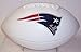 New England Patriots Embroidered Logo Signature Series Full Size Football - with SB 53 LIII logo and final score