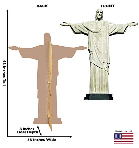 Advanced Graphics Christ The Redeemer Statue in Brazil Life Size Cardboard Cutout Standup - Thumbnail 2