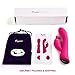 Soft Silicone Waterproof Rechargeable Rabbit Vibrator Dildo Sex Toy for Women, Oopsix Personal Massagers G Spot Vibrator Adult Toys for Couples with 9 Speed Vibration Led Lights
