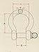 US STAINLESS Stainless Steel 316 Forged Bow Shackle 1/2