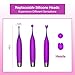 High-Frequency G-spot Clitoris Vibrator - Adorime Powerful Clitoral Vaginal Nipple Stimulator for Quick Orgasm, Splashproof Rechargeable Silicone Massager for Women Masturbation Adult Sex Toys
