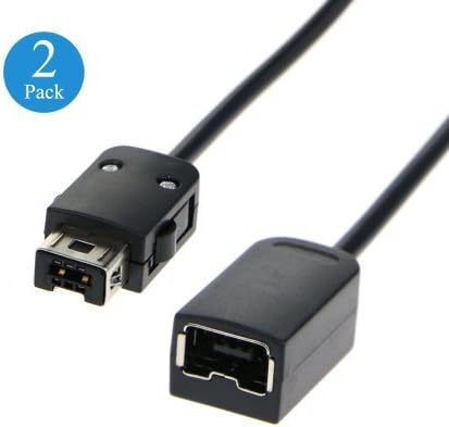 Nintendo NES Controller Extension Cable [2 PACK], Arctek Nintendo NES Classic Edition Controller Extension Cord (Black) – 6FT