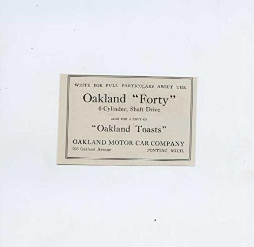 1909 Oakland Model 40 Pontiac MI Automobile Magazine Ad Echo Horn Co