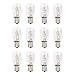 AWEHIRU Skullis 25 Watt Himalayan Salt Lamp Bulbs Original Replacement Long Lasting Incandescent Bulbs E12 Socket 12 Pack