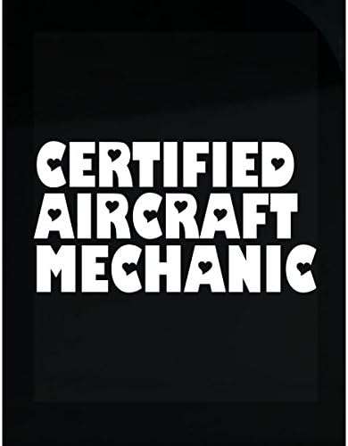 Certified Aircraft Mechanic Beautiful Typography Design - Sticker
