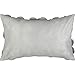 KINGROSE 3D Flower Home Decorative Accent Throw Pillow Case Rectangular Cushion Cover Soft Pillow Case for Sofa Couch Living Room 12 x 20 Inches Solid Suede Silver Grey