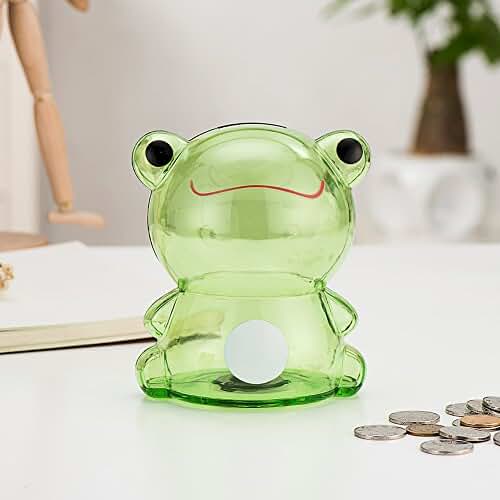 plastic clear piggy bank