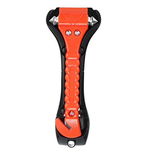 COOCHEER Drake Off Road Safety Seatbelt Cutter Survival Kit Window Punch Breaker Hammer Tool for Rescue, Disaster and Emergency Escape