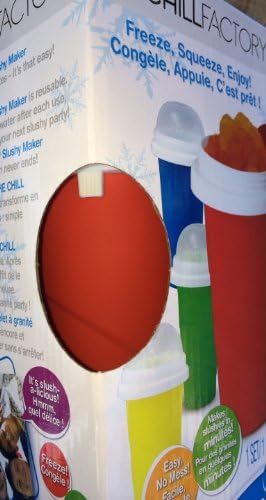 The Chill Factory Slushy Maker Freeze Squeeze Cup (Red)