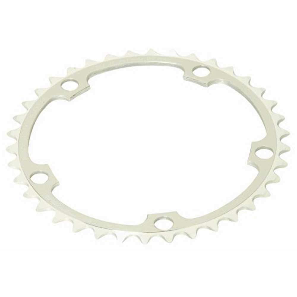 Spécialités TA Alize 130pcd 9/10 Speed Chainring, Silver, Outer 46t