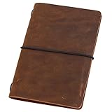 Pocket Travelers Notebook, Refillable Leather