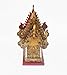 Thai Spirit House SanPraPhum10 Thai Handmade Spirit House Wood Gold Glass Color