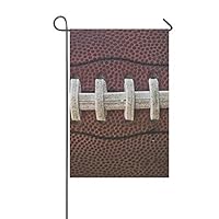 KUneh Home Decorative Outdoor Double Sided American Football Laces Close Macro Garden Flag,House Yard Flag,Garden Yard Decorations,Seasonal Welcome Outdoor Flag 12 X 18 Inch Spring Summer Gift