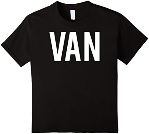Kids Van T Shirt - Cool new funny name fan cheap gift tee 12 Black