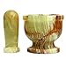 Multi Green Onyx Mortar & Pestle - Excellent Gift Beautiful Yet Sturdy for Tough Jobs - 2.5