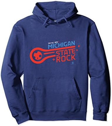 Unisex New Michigan State Rock Hoodie 2XL Navy