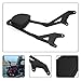 E-Most Detachable Driver Rider Backrest Sissy Bar Mount Set Rear Passenger Pad with Leather Back Rest Seat Pad Luggage Rack for 2014-2017 Yamaha Star Bolt XV950 XVS950