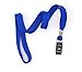 Bird Fiy® 50 Pcs Lanyard Bulldog Clip 32-inch Flat Braid Neck Lanyard for Id Cards/badges (Blue)