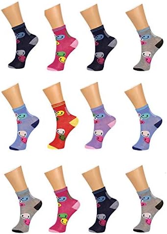 ROCKERS Soft Cotton Calf Length Multicoloured Socks for Boys & Girls (Age 1 to 13 Years) (Pack of 6 Pairs and Pack of 12 Pairs)