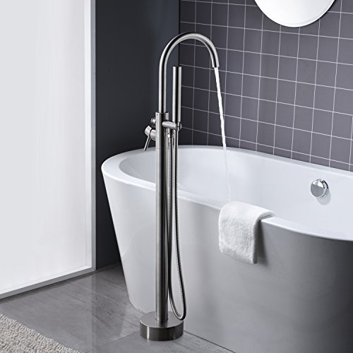 Artiqua Freestanding Tub Filler Bathtub Faucet Brushed Nickel Floor