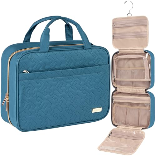 NISHEL Travel Toiletry Bag for women, Portable Hanging Organizer for Full-Sized…