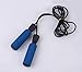 yueton Adjustable Crossfit Jump Rope with Precision Bearing and Foam Handles Best Jump Rope Weighted Skiping Rope for Cardio Fitness Training- Blue