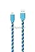Lightning Cable,10FT Ultra Long Nylon Braided Charging Cable USB Cord Charger Compatible with iPhone 7/ 7Plus/ SE/ 6s/ 6 /6 Plus/ 6s Plus/ 5s/ 5c/ 5/ iPad Air/ Mini/ iPod Nano/ Touch (Blue)