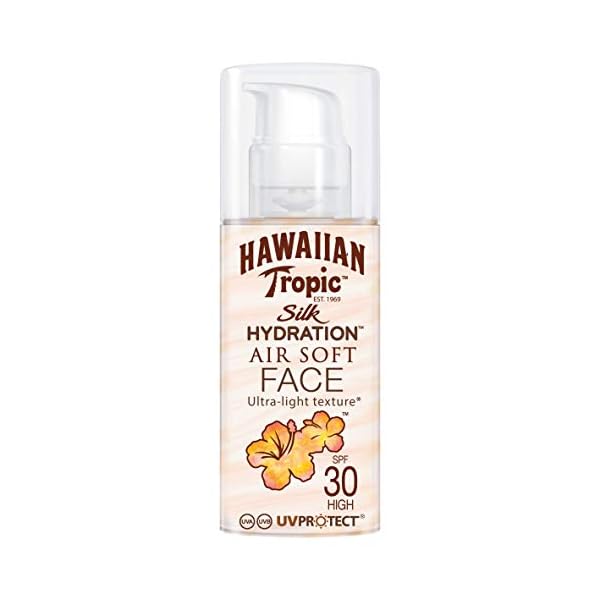 Hawaiian-Tropic-Silk-Hydration-Air-Soft-Face-Protective-Sun-Lotion-SPF-30-50ml Hawaiian Tropic Silk Hydration Air Soft Face Protective Sun Lotion (SPF 30, 50ml)