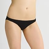 Women's Bikini Brief (2 Pack) (6, Black)