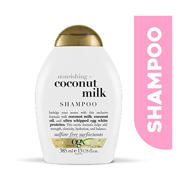 OGX-Coconut-Milk-Sulfate-Free-Shampoo-385-ml OGX Coconut Milk Shampoo,385 ml (Pack of 1)