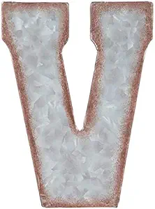 Hobby Lobby Galvanized Metal Letter Symbol Wall Decor - V