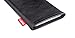 fitBAG Beat Black Custom Tailored Sleeve for ZTE Axon M. Fine Nappa Leather Pouch with Integrated Microfibre Lining for Display Cleaning