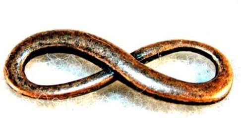 10 PC Tibetan Antique Copper '',INFINITY'', Symbol (8) Charms - from Jewelry Making Supply Charms Wholesale by BP. Connectors WS48