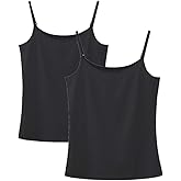 Chamllymers Women's Camisole Soft Tank Top with Adjustable Spaghetti Strap