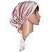 MAYMII 100% Mulberry Silk Women's Sleeping Cap Night Sleep Hat Hair Care Scarves Bonnet Soft, 5 Colors for Your Choose (Pink)