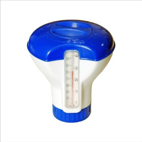 Swimming Pool Spa Hot tub small floating chlorine dispenser with a thermometer