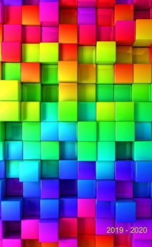 2019 - 2020: Two-Year Monthly Pocket Planner: 24-Month Calendar , Notes and Phone book, U.S. Holidays, Size : 4.0" x 6.5", Hand Lettering book ( Bright Cover ) Paperback โ June 10, 2018