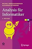 41zJe3rhSRL. SL160  Analysis für Informatiker: Grundlagen, Methoden, Algorithmen (eXamen.press) (German Edition)