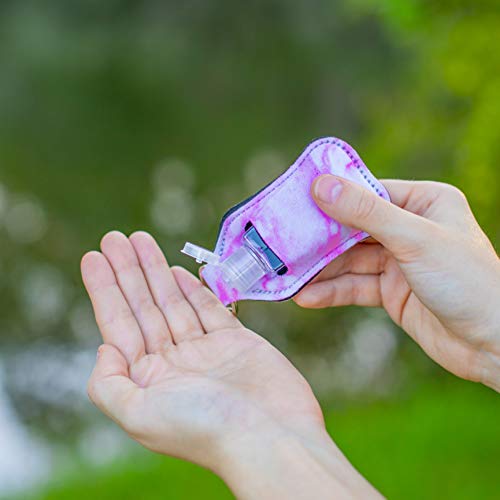 HoroM Hand Sanitizer Keychain Holder for Backpack Refillable Bottles