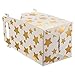 Juvale Party Favor Boxes - 36 Mini Gold 2 x 2 x 2 in With Tags & Strings - 3 Patterns Polka Dot, Stars & Stripes - Paper Packaging for Wedding & Birthday Truffles