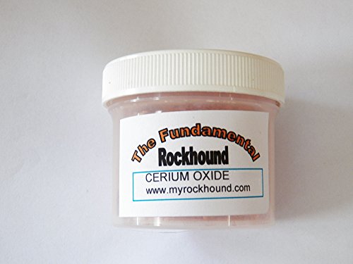 Fundamental Rockhound products: 1 oz Red Cerium Oxide - Lapidary Rock Glass Polish