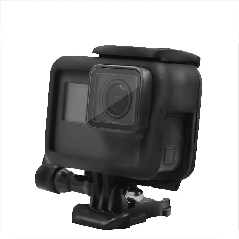Photo 1 of Action Camera Mount Frame, Compatible with GoPro Hero Housing (Hero7 Black/Hero6 Black/Hero5 Black/Hero7 Silver/Hero7 White/Hero 2018) Microphone Case