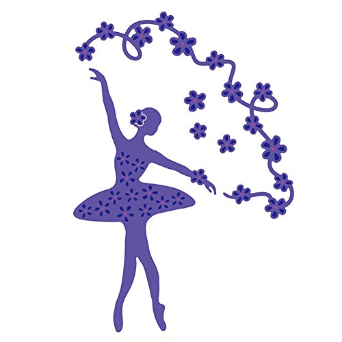Yiwa Ballet Dancer Metal Cutting Dies Dancing Die Cuts Stencils for Scrapbooking Decor Crafts DIY Embossing Tools 3PCS
