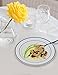 100 Heavyweight Elegant 12oz Plastic Disposable 7.5” Bowls & 100 Silver Plastic Spoons, Perfect for Salads, Desserts, Ice Cream, Soup, Catering, Weddings, Parties