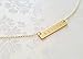 MignonandMignon Personalized Mother's Day Name Plate Bar Women Necklace in Gold Bridesmaid Gift Initial Your Name - 4N (Gold)