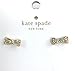 Kate Spade New York Ready Set Bow Stud Earrings (Clear/Gold)