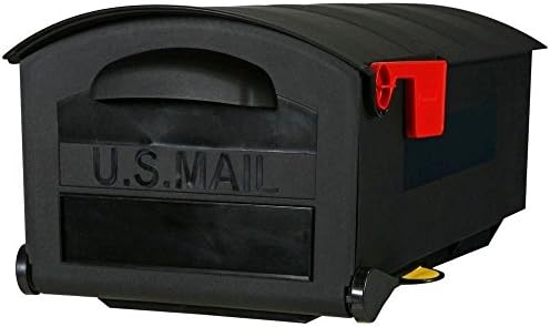 Solar Group GMB515B01 Rubbermaid Medium Black Weather Resistant Rural Mailbox